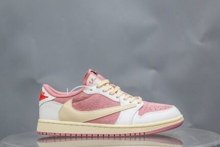 Travis Scott x Air Jordan 1 Low OG Shy Pink 2025(A2 Batch)